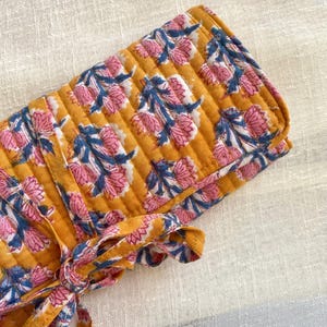 Schmuck Reisetasche, Schmuckrolle, Handgedruckte Tasche, Reiseetui, Reisebeutel für Accessoires
