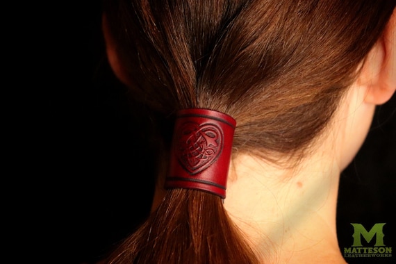 Leather Hair Cuff Head Wrap Tie Accessories Jewelry Viking Norse