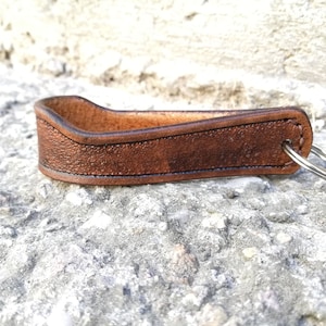 Leather pipe & cigar stand holder, Leather key chain