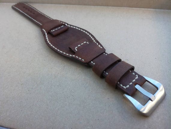 leather cuff watch strap