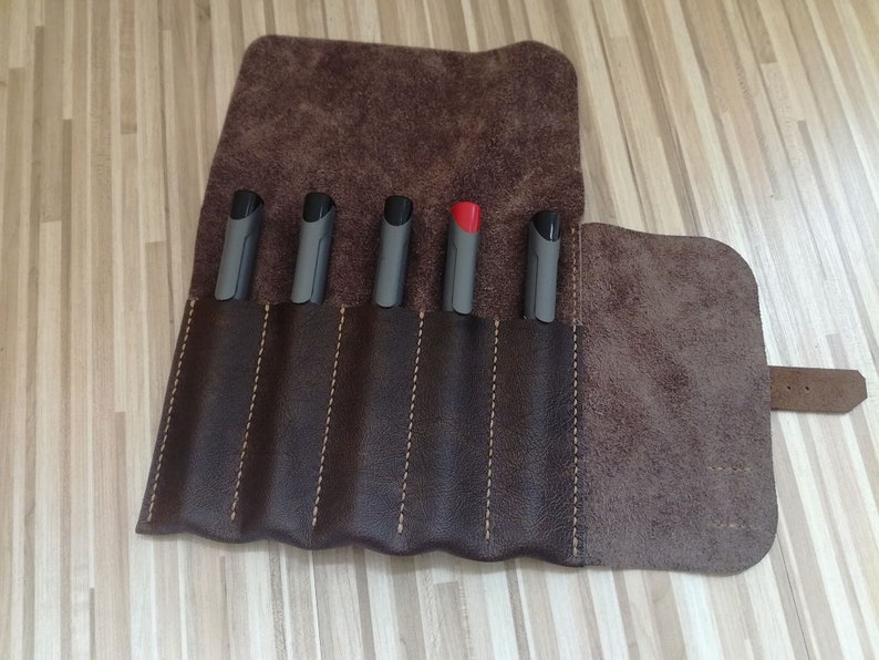 Personalized Fountain Pens Leather Roll Case Travel Case Etsy