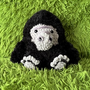 Gorilla Amigurumi | Crochet Gorilla | Gorilla Stuffed Toy | Plushie Gorilla | Kids Toy | Cute Gorilla Toy | Crochet Stuffed Animal