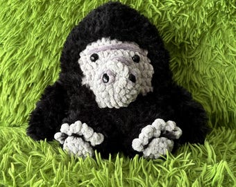 Gorilla Amigurumi | Crochet Gorilla | Gorilla Stuffed Toy | Plushie Gorilla | Kids Toy | Cute Gorilla Toy | Crochet Stuffed Animal