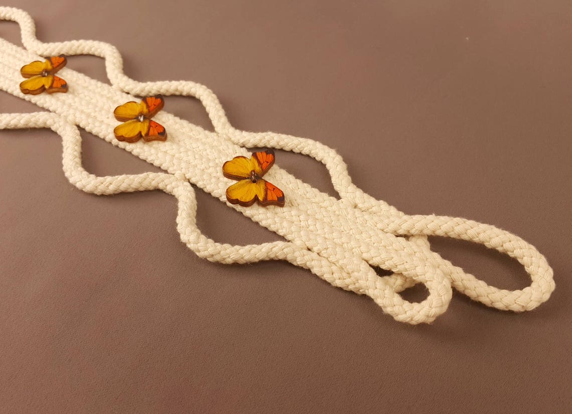 Tie Back Butterfly Curtain Tiebacks Rope Kid Tiebacks for Etsy