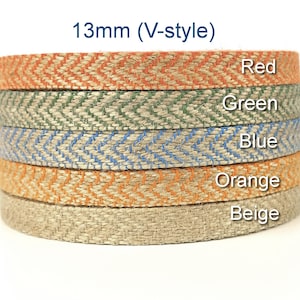 Jute ribbon, Burlap ribbon, Jute webbing, Natural jute tape, Craft ribbon, Jute braided ribbon, 13mm, 10meters (11yrd)
