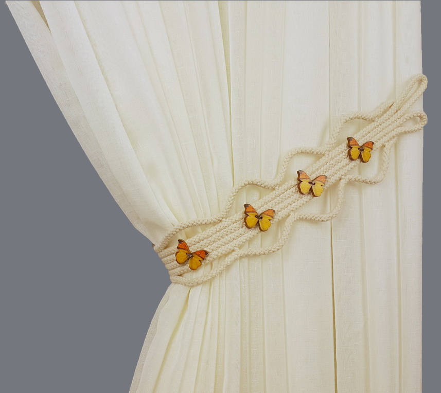 Tie Back Butterfly Curtain Tiebacks Rope Kid Tiebacks for Etsy