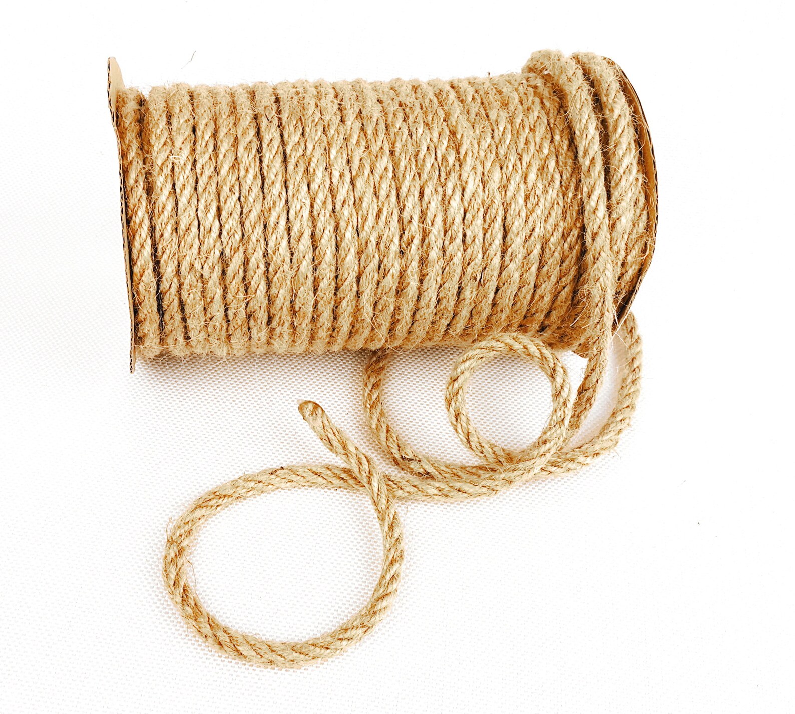 Corde De Jute Naturelle 10mm X 5m - Pour Bricolage, Décoration Et Jardinage - Matériau Écologique Et Résistant