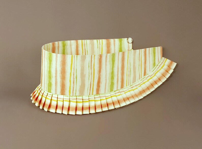 Cotton curtain tiebacks Striped tie back orange Drapery ties Window decor Kids decor rainbow Drapery tie Curtain decor Home decor