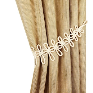 Cotton Rope Curtain Tiebacks Cottage Chic Decor