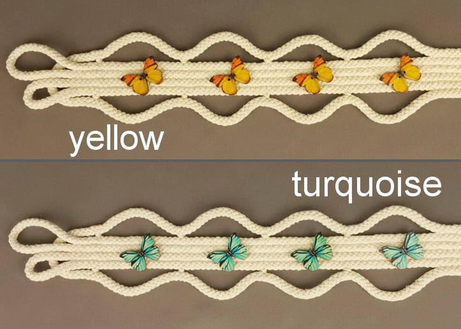 Tie Back Butterfly Curtain Tiebacks Rope Kid Tiebacks for Etsy