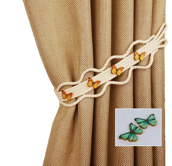 Tie Back Butterfly Curtain Tiebacks Rope Kid Tiebacks For Etsy
