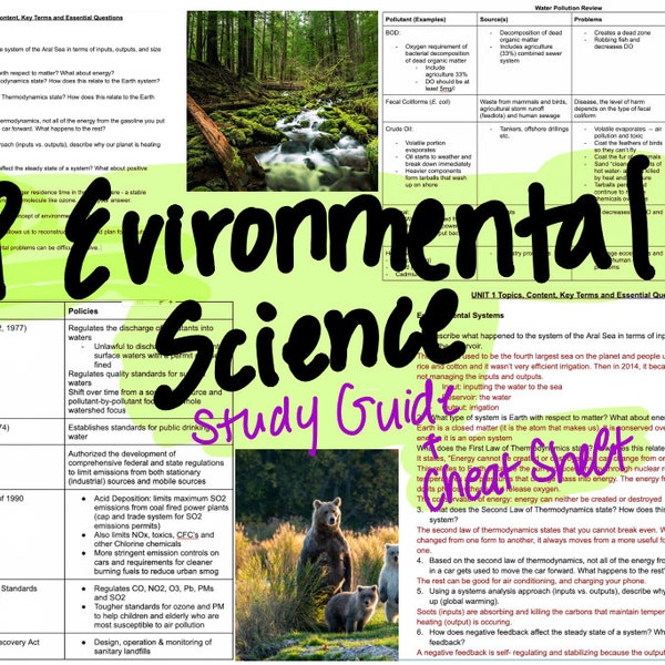 ap environmental science assignments