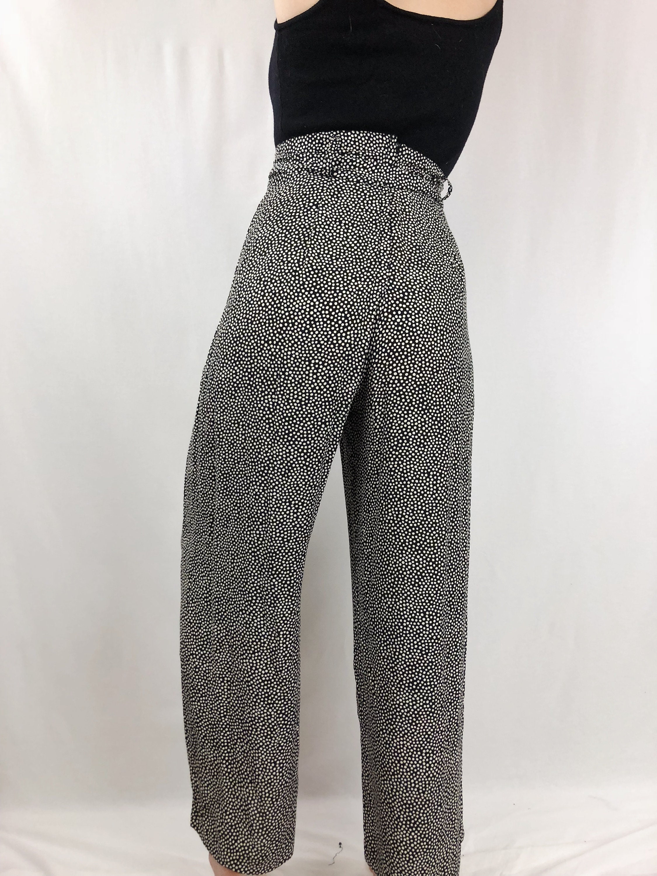 colorful polka dot pants