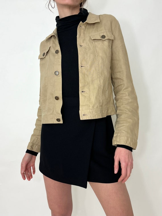 Beige Linen Lightweight Jacket