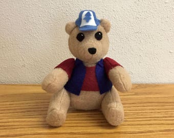 Gravity Falls Inspired Plushie - Dipper Pines, Mason Pines, Dipper Bear Plush | Benji the Bear