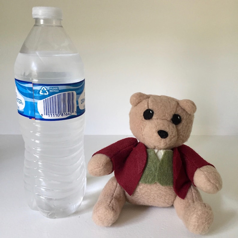 Benji the Bear Hobbit Bilbo Lord of the Rings Inspired Plushie Bilbo Baggins Bear Plush