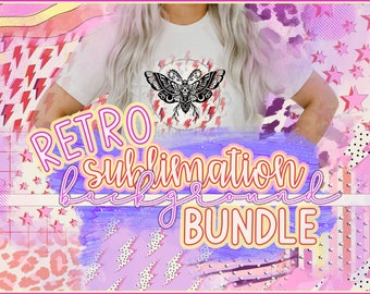 Retro Sublimation Background Bundle