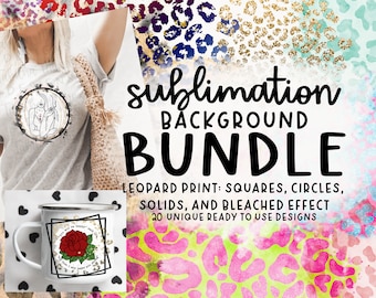 Sublimation Backgrounds Bundle Leopard Edition