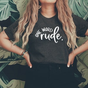 One Word- Rude SVG / Printable