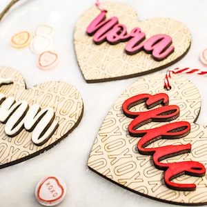 Valentines Tag | Valentines Day Gift Tag | Valentines Day Basket Tag | Personalized Valentine | Laser-Cut Tag