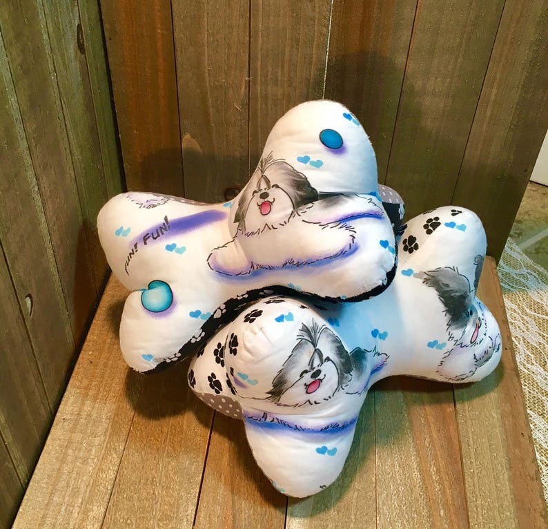 Top Knot Bone Pillow-shih Tzu/lhasa Apso Size - Etsy