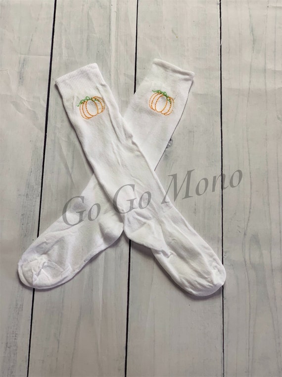 embroidered socks