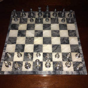 Solid Silver Chess Set