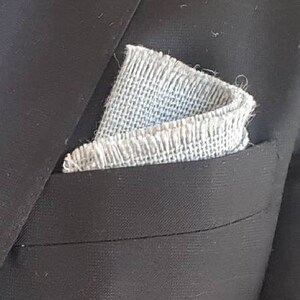 Burlap Pocket Square