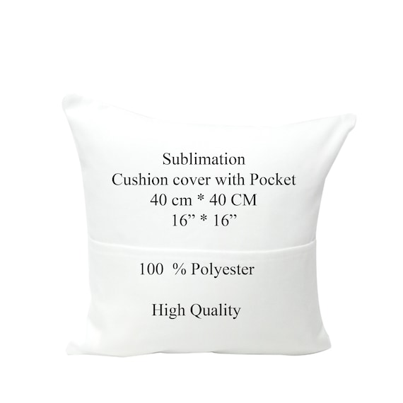 Sublimation 40cm X 40cm Pocket Cushion Cover Blanks. Craft. 100 Brushed Polyester. Etsy
