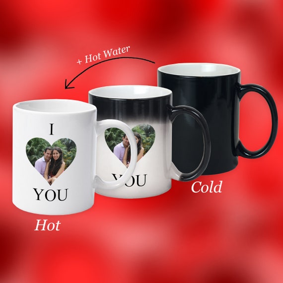 With Photo Personalsed Magc Mug Custom Colour Changng Cup Heat