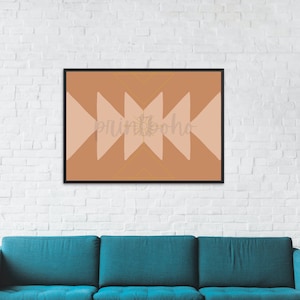 10&quot;x12&quot; or 20&quot;x24&quot; Boho Aztec Digital Wall Print