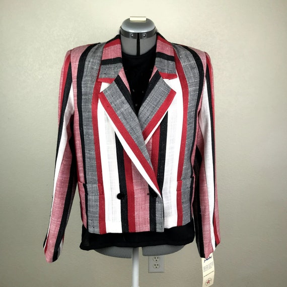 Jo Hardin Blazer Women's 10 Vintage 80's Deadstoc… - image 2