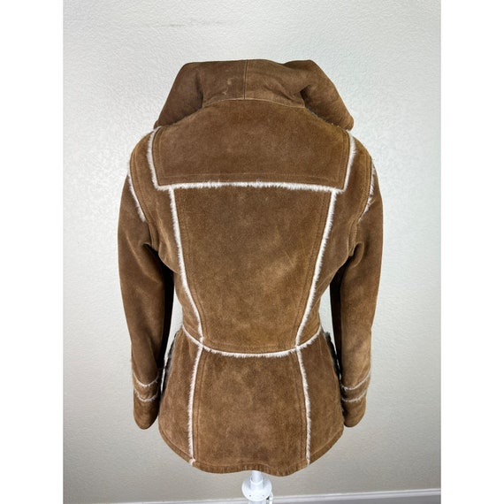 Casual Corner Jacket Women's Small Vtg 70s Suede … - image 7