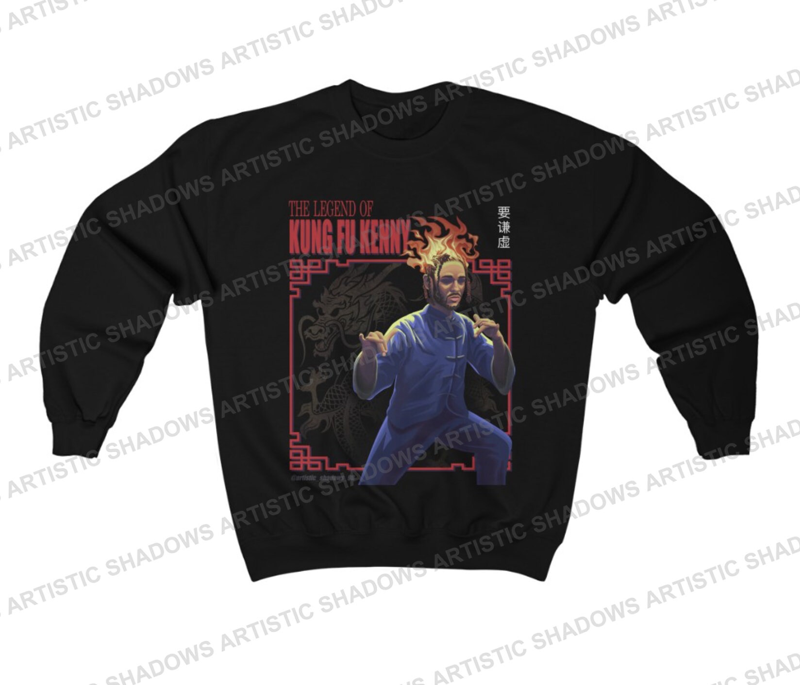 Kendrick Lamar Sweatshirt-kung Fu Kenny Sweatshirt, Hip-hop Shirt