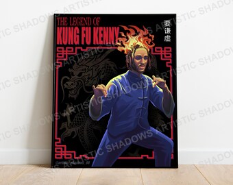 Kendrick Lamar Premium Matte Posters-Kung Fu Kenny Poster, Rap Art, HUMBLE Poster, DAMN, Kendrick Lamar Painting, Hip-Hop Art, Music Poster