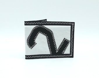 Porte-cartes en voile recyclée 2 noir