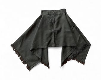 Zwarte vierkante rok Jean Paul Gaultier