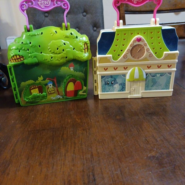 My Little Pony Shutterfly’s Tree House & Rarity’s Dress Shop Boutique Hasbro Lot