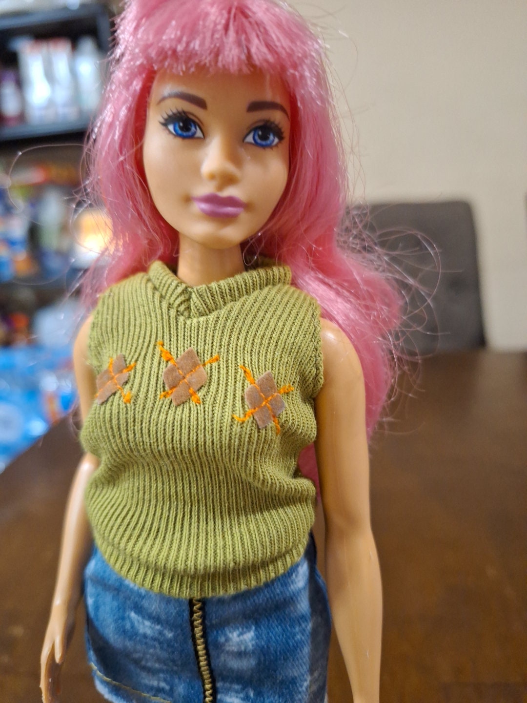 Curvy Dream House Adventures Barbie Doll Long Pink Hair Bangs Daisy Etsy
