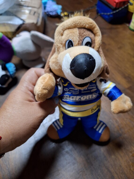 Buy Aaron s Lucky Dog Racing Plush Advertising Puppy 10 Stuffed Animal Nascar Toy Pre woned Online in India Etsy