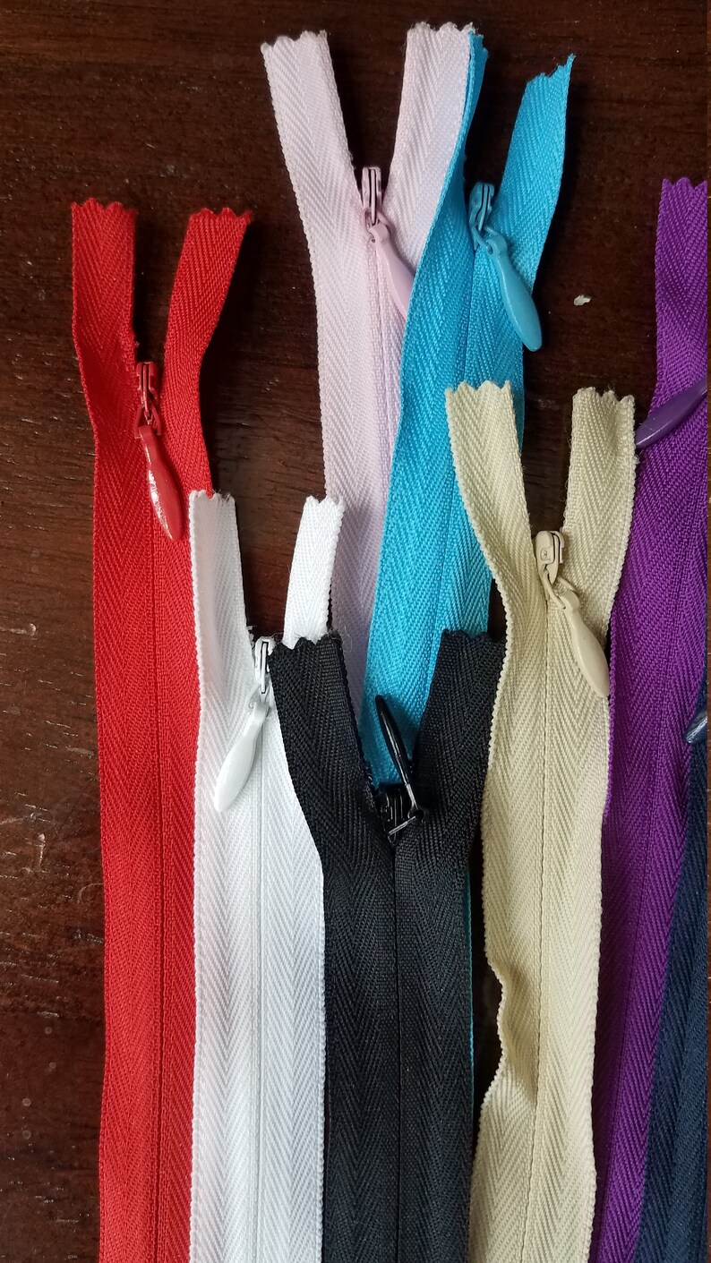 YKK Invisible Zippers Sizes 12 14 18 Etsy