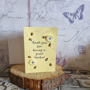 Biglietto di ringraziamento per l'insegnante / Biglietto di ringraziamento per essere un insegnante così eccezionale / Biglietto per l'insegnante / Fatto a mano