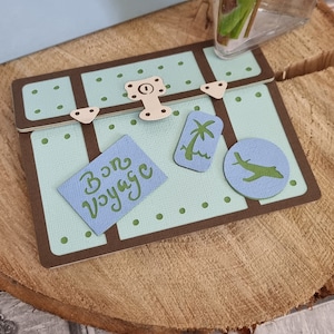 Carte Bon voyage / Bon voyage / Bonne chance / Fait main