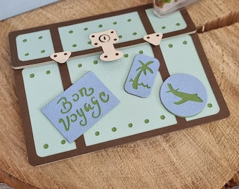 Bon Voyage Card / Safe Journey / Good Luck / Handmade