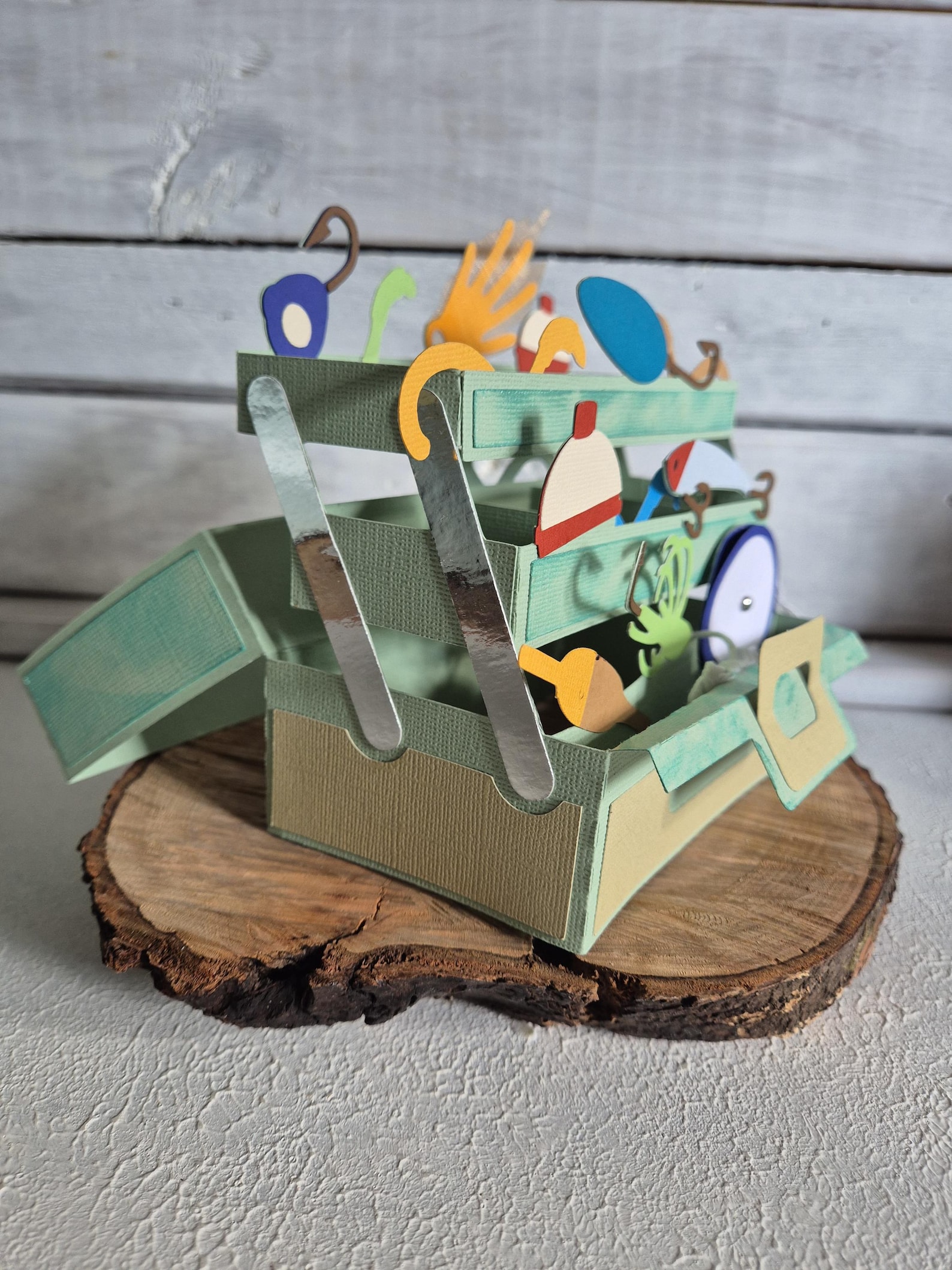 Fishing Tackle Box Card / Fishing Tackle Box / Father's Day Card ...