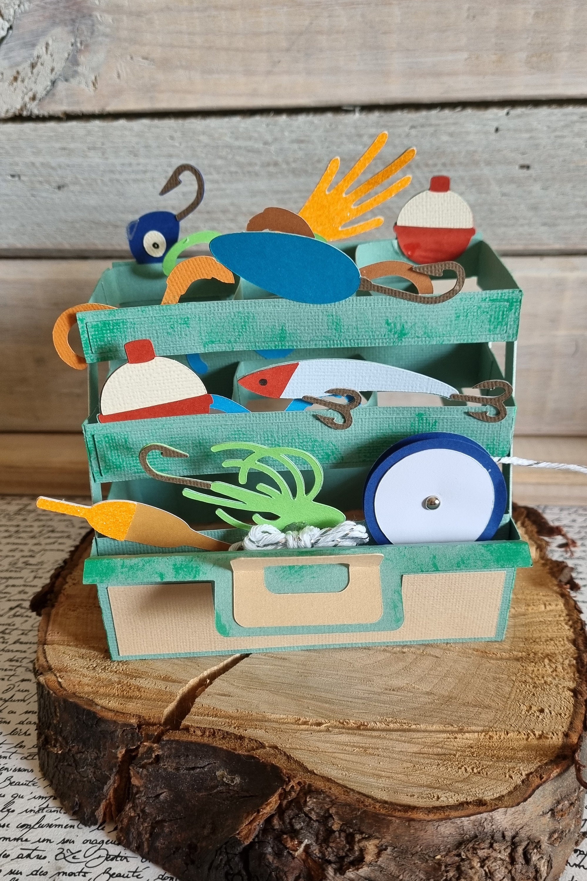 Fishing Tackle Box Father's Day Card / Fishing Tackle Box / Father's ...