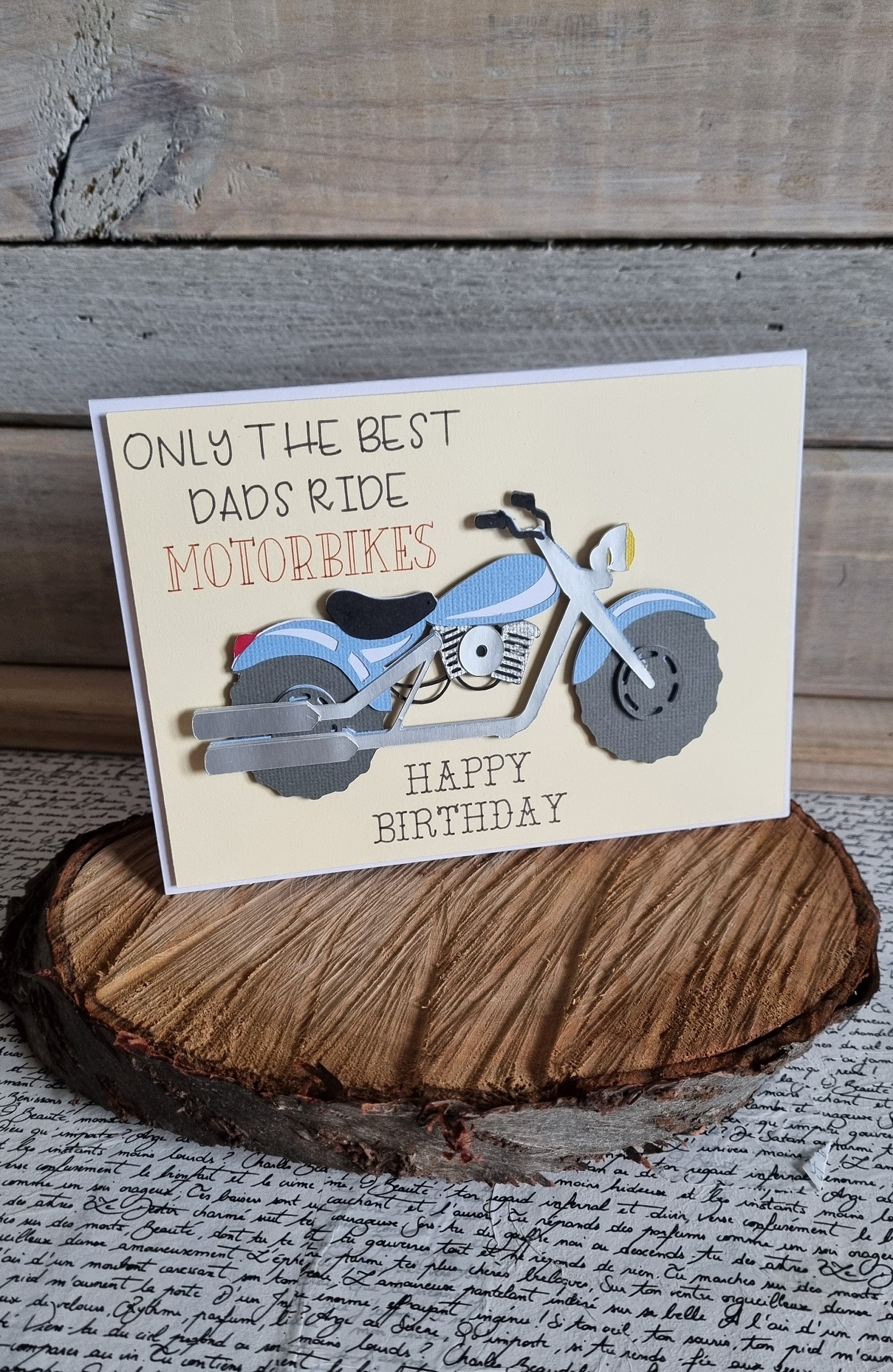 Birthday My Rider Motorbike Birthday Card / Only the Best Dads Ride Motorbikes / Birthday ...