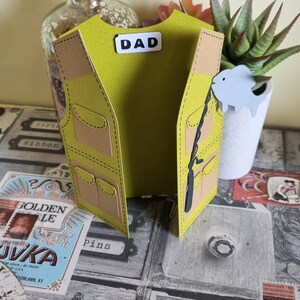 Visvestkaart / Visvest / Vaderdagkaart / Vaderdag / Handgemaakt /Verjaardagskaart voor papa