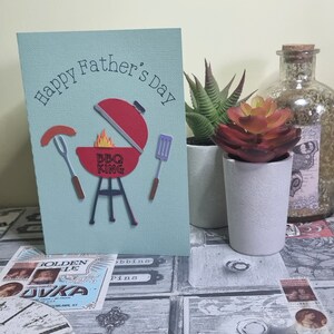 BBQ King Vatertagskarte / BBQ King / Vatertagskarte / Handgemachte Karte / Happy Father's Day