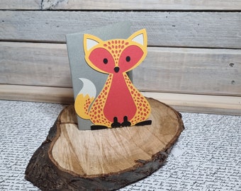 Carte de joyeux anniversaire renard / carte d'anniversaire renard / anniversaire renard / carte d'anniversaire faite main